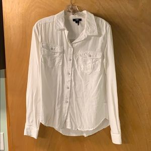 Paige classic white button down shirt